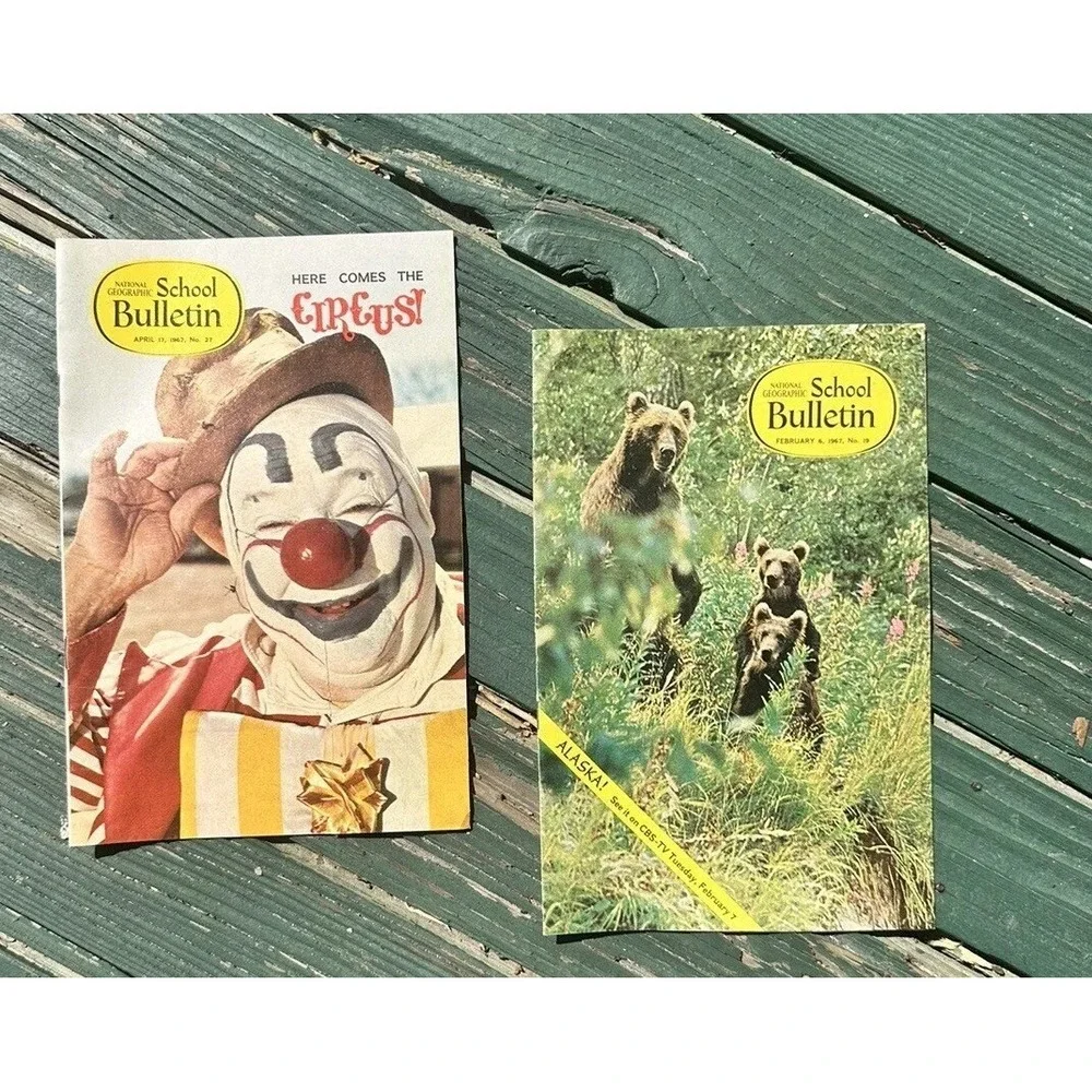 National Geographic Circus School Bulletin 1967‎ Includes Alaska!